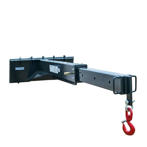 skid steer lifting jib|adjustable skid steer crane jib.